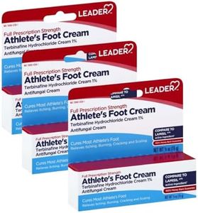 Leader Medicated Cream, Full Prescription Strength, Clinically Proven for AF, Relieves Itching, Burning, Cracking and Scaling, 0.5 Ounce, Pack of 3