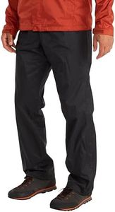 Marmot Men's PreCip Eco Full Zip Pant, Waterproof Trousers, Breathable Overtrousers, Lightweight Hiking Pant, Windproof Trekking Pants Black