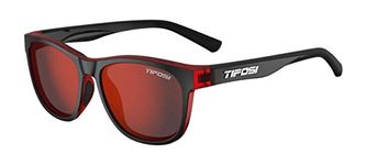 Tifosi TF1500409878 Swank Sunglasses, Crimson/Onyx Smoke Red