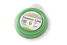 Terre Products - Commercial Grade 08 Trimmer Line Square, 1 lb. Quality Weed Wacker String, Line Length 384 ft. or 117m, Weed Eater String Trimmer Line .08 in. or 2mm