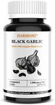 Harmoni Extra Strength Organic Black Garlic Capsules Fermented High Potency 7000mcg SAC 60 Capsules