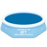Denny Shop Solar Pool Cover for 8ft, 10ft, 12ft & 15ft Inflatable Fast Set Paddling Swimming Pools by Crystals® (Solar Pool Cover For 8ft Pool)