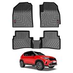 GFX Tpv Car Floor Mats (After-Market) Premium Life Long Foot Mats Compatible With Sonet (2020-2021) (Black)