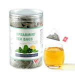 45 Spearmint Tea Bags - Traditional Herbal Mint Tea - Organic Dried Spearmint Leaves - Supports Healthy, Stress Relief, Caffeine-Free