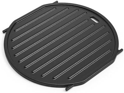 Onlyfire Piastra in Ghisa per Weber Gourmet BBQ System, Piastra Reversibile per Weber 57 Kettle Grill, Spirit II 200/300 e Genesis II GS4 System, Inserto Piastra di Ricambio per Weber 64830