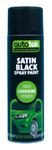 Autotek Professional High Covering Power Spray Paint, Satin Black, 500 ml