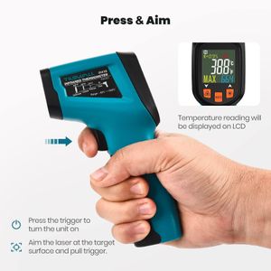 Tilswall Infrared Thermometer Gun – Digital Laser Temperature Reader