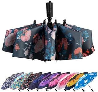 LANBRELLA Umbrella Compact Inverted Folding Umbrellas Auto Open Auto Close - T2.3-Rose