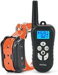 PetSpy M919 Dog Training Shock Collar, 1000 Yards, Medium to Large Dogs, with Vibration, Electric Shock and Beep, Waterproof, Remote Trainer (One Dog)