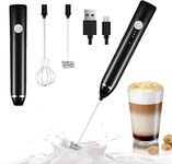 K4Mart Coffee BeaterUSB Rechargeable Electric Foam Maker for Coffee, Cappuccino, Egg Mix, 2 Whisks for Coffee(Random Colour)