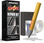 Wheel Repair Kit, Silver Rim Touch Up Paint, Wheel Touch Up Kit Wheel Paint Rim Paint Pen, Quick And Easy Repairs Roadside Rashes, Rim Paint(Silver)