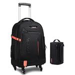 RUCYEN Rolling Backpack, Rolling Wh