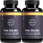 Primal Harvest 2 Pack, Primal Total Male Natural Tribulus Terrestris, Fenugreek, Korean Ginseng, Maca Root Horny Goat Weed for Men Booster, Max Boost 90 Capsules