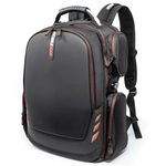 Mobile Edge MECGBP1 Core Gaming Backpack with Molded Front Panel 17"-18", Black with Red Trim, One Size