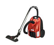 BISSELL - 2154C Canister Vacuum Cleaner - Zing Bagged- Lightweight and Compact - Straight Suction - for Hard Floor and Low-Pile Carpet Red