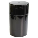 Tightpac America 6-Ounce Vacuum Sealed Dry Goods Storage Container, Black Pearl Tinted Body/Cap