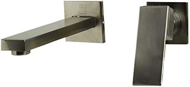 ALFI Brand AB1468 Single Lever Wallmount Bathroom Faucet, Brushed Nickel