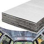 10mm 21.53sqft 40inch x 80inch Automotive Sound Deadener Mat Heat Shield Mat Sound Insulation for Hood Ceiling Door Waterproof (2 Pack Tools)