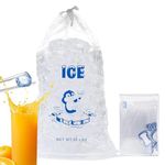 10 Ice Containing Pouch - Small Ice Bags, Drawstring Ice Cube Case | Large Capacity Ice Balls Tote, Puncture Proof Flexible Ice Cube Trays, Ice Organizer Bag for Ice, 8lbs 10lbs 20lbs, White