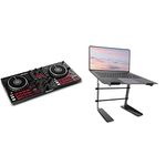 Numark Mixtrack Pro FX DJ Controller (Serato DJ) + Pyle Portable Adjustable Laptop Stand