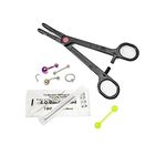 BodyJewelryOnline Body Piercing Kit -Belly Button,Tongue, Nipple, Lip, Nose 14G & 18G Piercing Needles