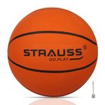 STRAUSS Official Basketball Size 7 |Professional Match Ball for Indoor & Outdoor Games & Training | Ideal for Kids & Adults | Ideal for Basketball Enthusiasts and Athletes | Suitable for All Surfaces