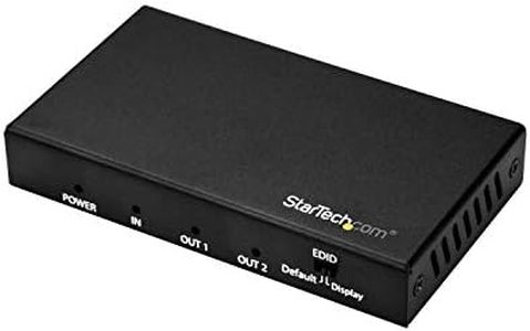 StarTech.com HDMI Splitter - 2-Port - 4K 60Hz - HDMI Splitter 1 in 2 Out - 2 Way HDMI Splitter - HDMI Port Splitter (ST122HD202)