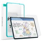 ESR 2 Pack Paper-Feel Screen Guard for iPad Air 11 Inch M4/M3/M2 (8th/7th/6th Gen, 2026/2025/2024), Write and Draw Like on Paper, 9H Tempered Glass Screen Protector, Matte Film with Alignment Frame