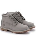 Timberland 6" Premium Boot - Boots for Women - Waterproof Nubuck Leather - Padded Collar - Rustproof Hardware Castlerock 9.5 B - Medium, Grey