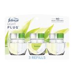 Febreze Plug in Air Freshener and Odor Eliminator, Scented Oil Refill, Bamboo Light, 3 Count