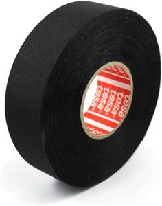 tesa PET Cloth Wire Harness Tape [Flame Retardant] (51036): 3/4 in. x 27.3 yds. (Black)
