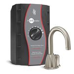 InSinkErator Invite H-HOT100 Push Button Instant Hot Water Dispenser System with Stainless Steel Tank, Satin Nickel