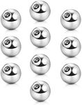 VCMART 10pcs Stainless Steel Piercing Replacement Balls