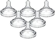 Dr. Brown's Options+ Wide-Neck Baby Bottle Nipple, Level 4 (9 Months+), 6 Pack