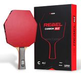 RIZER Rebel Carbon ALC Professional Ping Pong Paddle with Carbon | Premium Hexagon Table Tennis Racket | 7-Ply Carbon Arylate ALC, Offensive 2.1mm, Competition Ping Pong Racket, Racquet