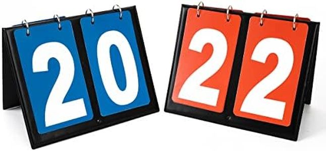 HSZJsto Portable Flip Scoreboard - Score Board for Baseball Football Soccer Scoreboard Score Keeper