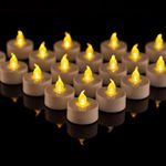 BENEVE Battery Tea Lights - 50 Pack LED Tea Lights Candles Realistic and Bright Flickering Battery Powered Fake Unscented Operated Flameless Candles 200+ Hours for Wedding Holiday Party Decorations