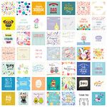 Wonder Cards 50 Assorted Greeting Cards Multipack For All Occasions Eco Friendly | Anniversary, Thank You, Congratulations, New Home, Birthday