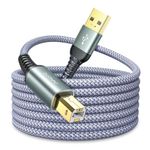 USB Printer Cable 10FT/3Meter Premium Durable USB Printer Cord USB 2.0 Type A Male to B Male Scanner Cable High Speed Printer Cable for HP, Canon, Dell, Epson, Lexmark, Xerox and More
