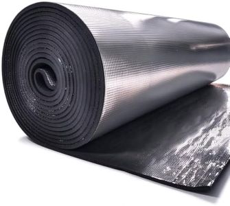 Car Heat Sound Deadening Insulation Mat,394 Mil 108 Sqft Automobile Sound Deadening & Heat Insulation Material for Auto Hood Engine Roof Door and Trunk,40in x 394in, Aluminum Foil Finish