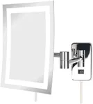 JERDON Wall Mount Makeup Mirror wit