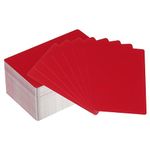 PATIKIL 200 Pack Metal Business Cards Blank, 0.21mm Thick 3.4x2.1 Inch Aluminum Laser Engrave Printable Name Card for Custom DIY, Red