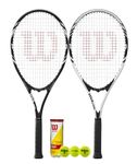Wilson 2 x Pro Staff Precision XL Tennis Rackets + 3 Tennis Balls