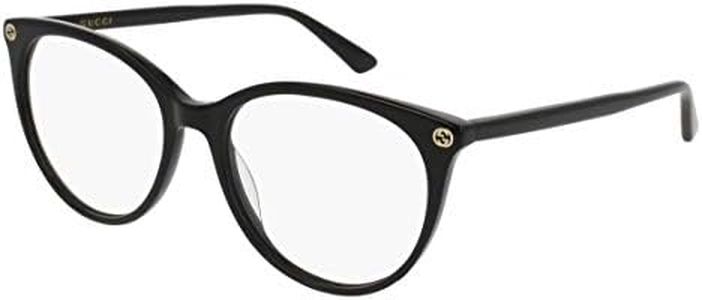 Gucci GG00930-001-53 Brillengestell, glänzend Schwarz, 53.0 Unisex-Adulto