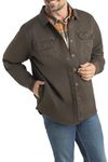 Legendary Whitetails Mens Journeyman Rugged Shirt Jacket, Tobacco, Small