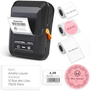 SUPVAN T50M Pro Étiqueteuse Pack Avantage avec 3 Rouleaux de Larges Étiquettes Étanches, Compatible avec Smartphone & PC (Windows/macOS) pour la Maison, la Cuisine, l'école et Le Bureau