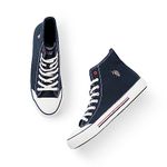 U.S. Polo Assn. VLAIR Men's Navy Mid Top Sneakers-(UK/7)(2FD23312N01)