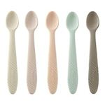 PandaEar 5 Pack Silicone Baby Spoon