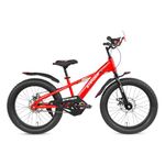 Stryder Rexy 20T Fat Tyre BMX Cycle for Kids (Unisex) | V-Brakes | Nylon Tires | Training Wheels | Sporty Design Cycle for Boys & Girls (Age Range: 8-15 Years) (Red)