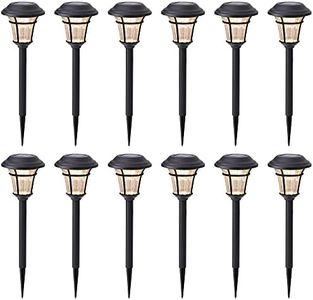 MAGGIFT 12 Pack Solar Pathway Lights Outdoor Solar Garden Lights for Patio, Yard, Driveway